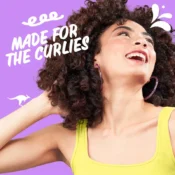 Alt Text: healthy defined curly hair after using leave in conditioner for frizz control and softness