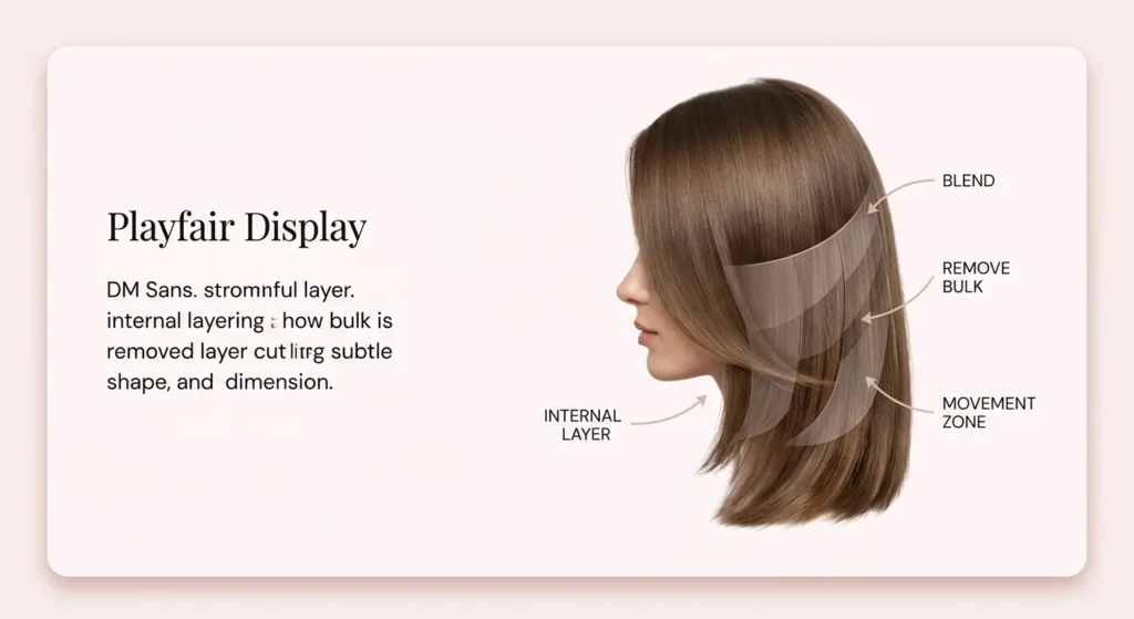 diagram internal layers straight hair hidden layering structure under top section