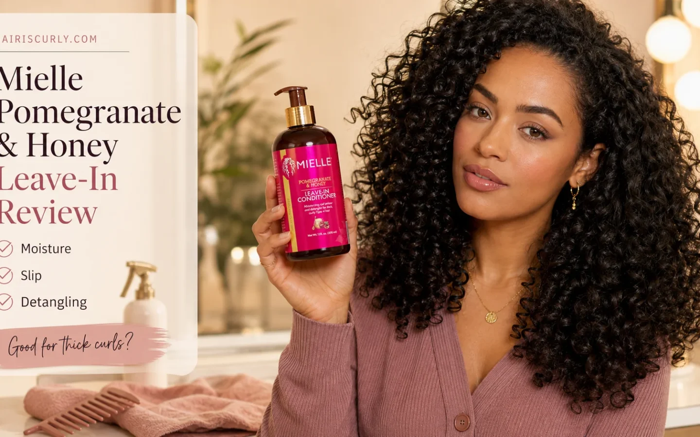 Mielle Pomegranate & Honey Leave-In Review: Good for Curls?