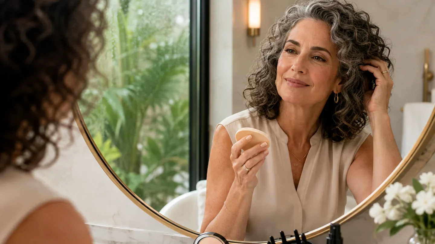 How to Keep Curly Hair and Makeup Fresh in Humidity After 50