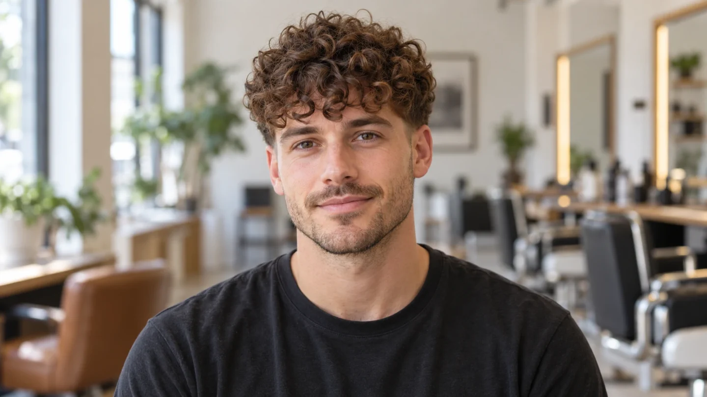 5 Curly Fringe Cuts for Men That Still Work After They Dry